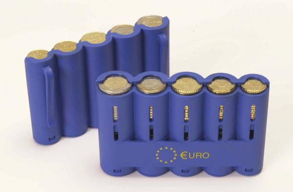 Porta Euro monete Portatile a 5 colonne - 2 EURO 1 EURO 50-20-10 CENT