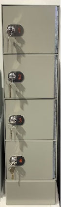 colonna porta oggetti con serratura a chiave - 4 scomparti