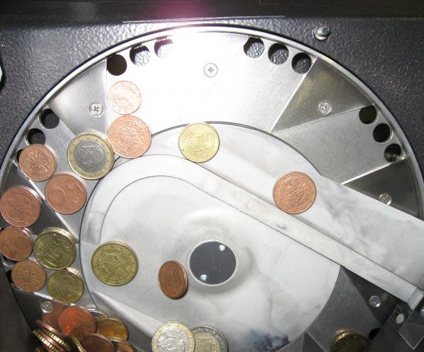 Selezionatrice di monete MC10 con sensore certificato BCE